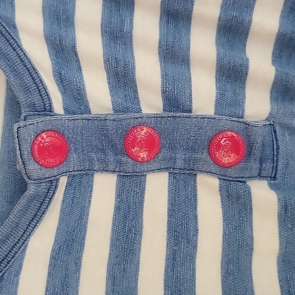 Juicy Couture Blue and White Striped Midi Dress Size Small - Picture 3 of 6